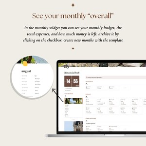 Plantilla de Notion Personal Finance Hub / Panel de control de dinero de Notion / Plantilla de Notion Financial Planner / Rastreador de gastos en Notion Budget Tracker imagen 8