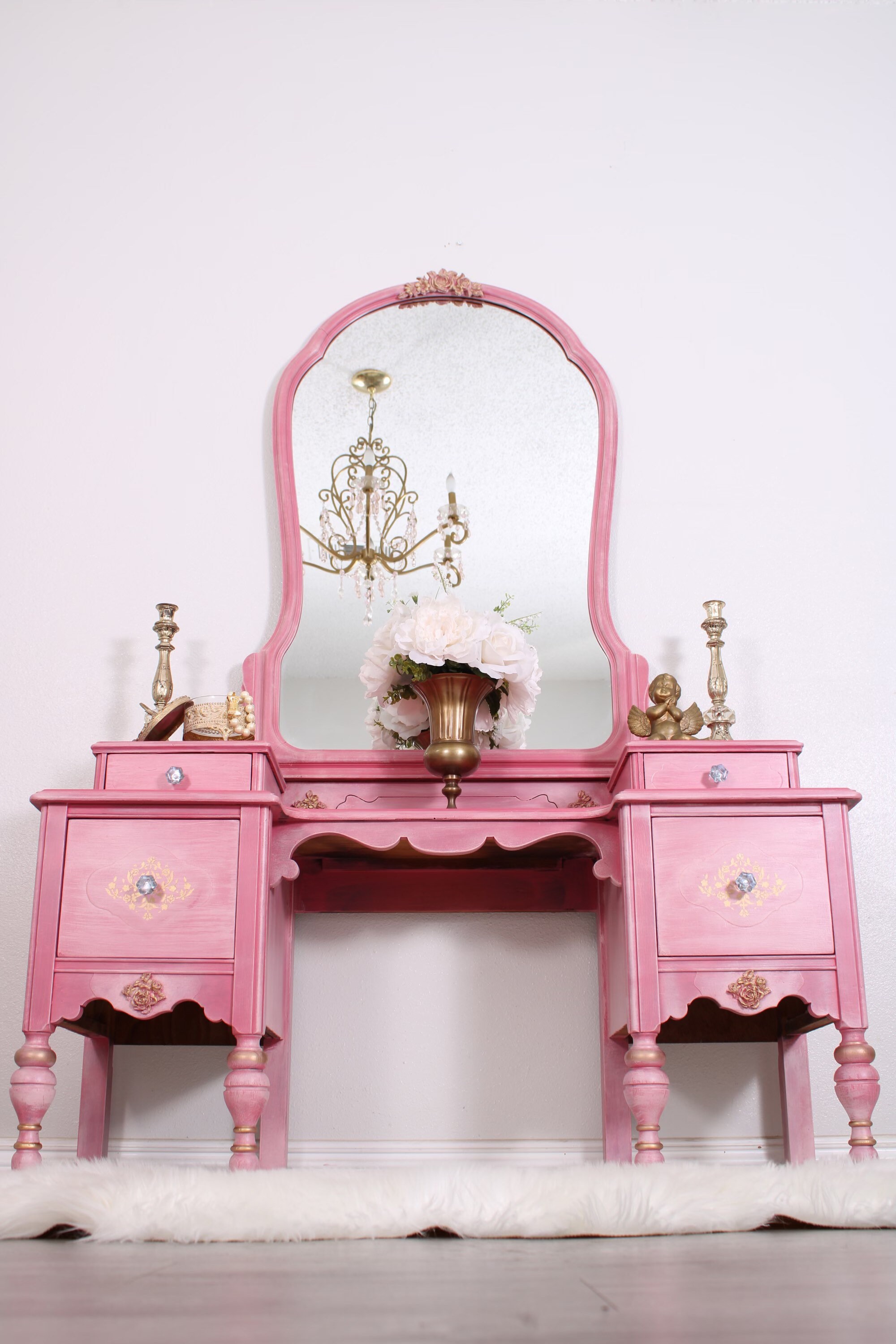 SOLD Do Not Purchase Antique Vanity Dressing Table Makeup Etsy