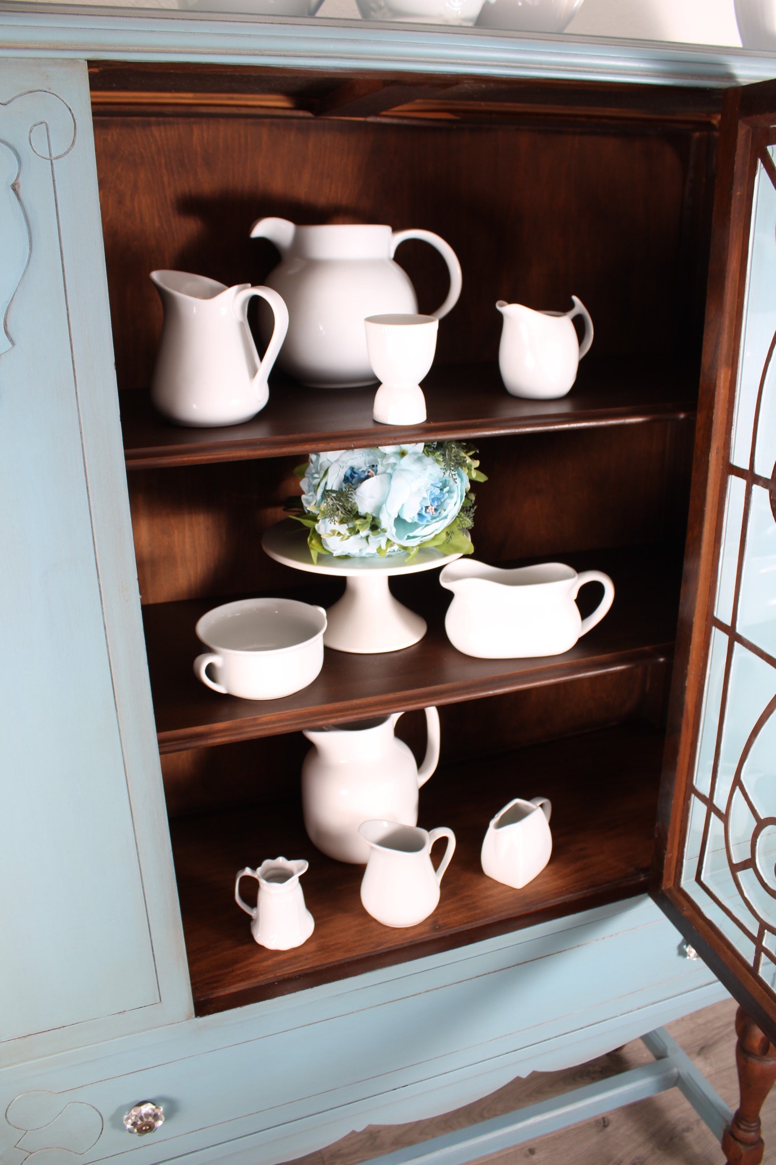 SOLD Antique Jacobean China Curio Display Case Etsy