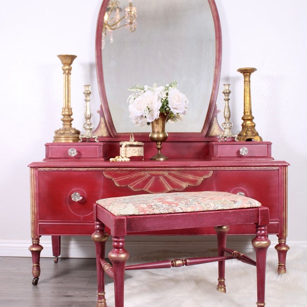 Vintage Vanity Table Etsy