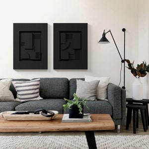 3D Wall Art Abstract, Relief Wall Art, Textured Large Wall Art,Sculptural Wall Art,Wood Wall Art Modern, Large Panel Wall Art,Midcentury Art