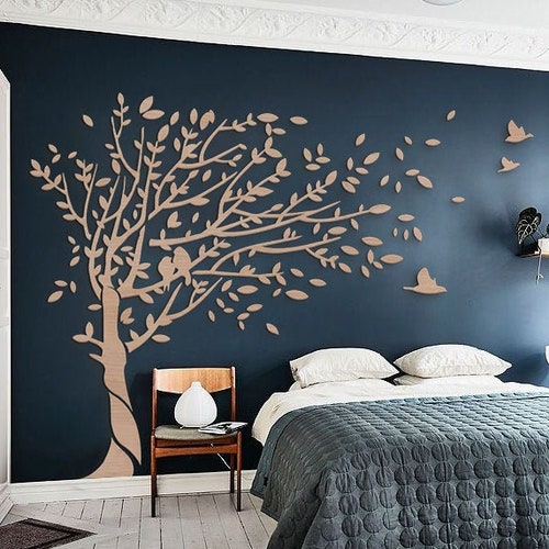 Tree Wood Wall Decor Tree of Life Large Tree Wall Art Oak Etsy