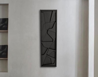 Vertical Wood Wall Art, Geometric Wall Art Wood, Modern Minimalist Wall Art, Japandi Wall Art, Wood Wall Hanging, Abstract Wood Art For Wall