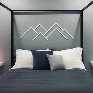 Minimalist Mountain Wall Art, Modern Mountain Wall Decor, Mountain Gift, Wood Mountain Art, Wood Wall Decor Modern, Mountain Set