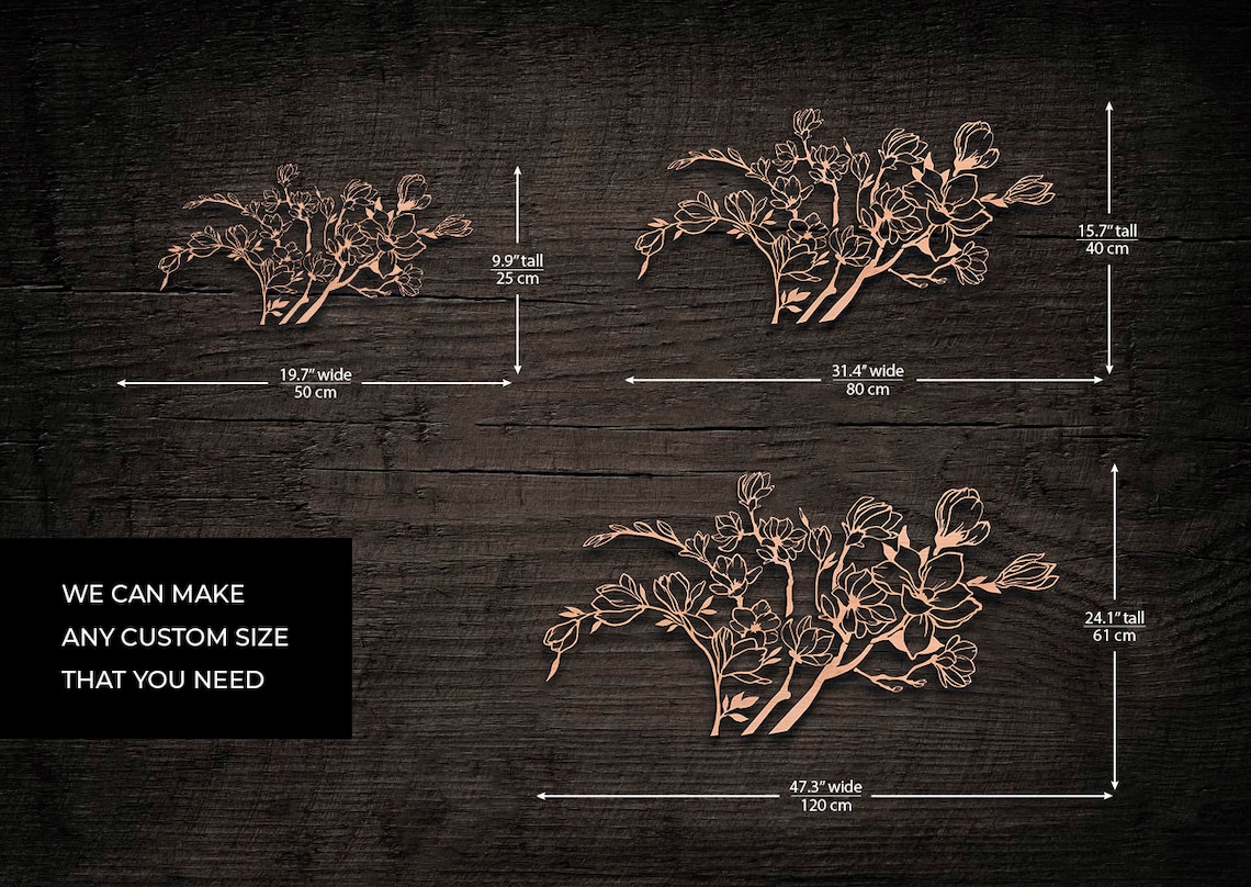 Wood Flower Wall Decor Floral Wall Art Wood Flower Wood Etsy