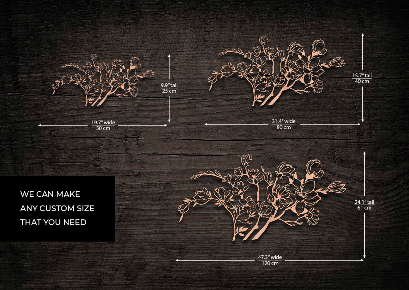 Wood Flower Wall Decor Floral Wall Art Wood Flower Wood Etsy