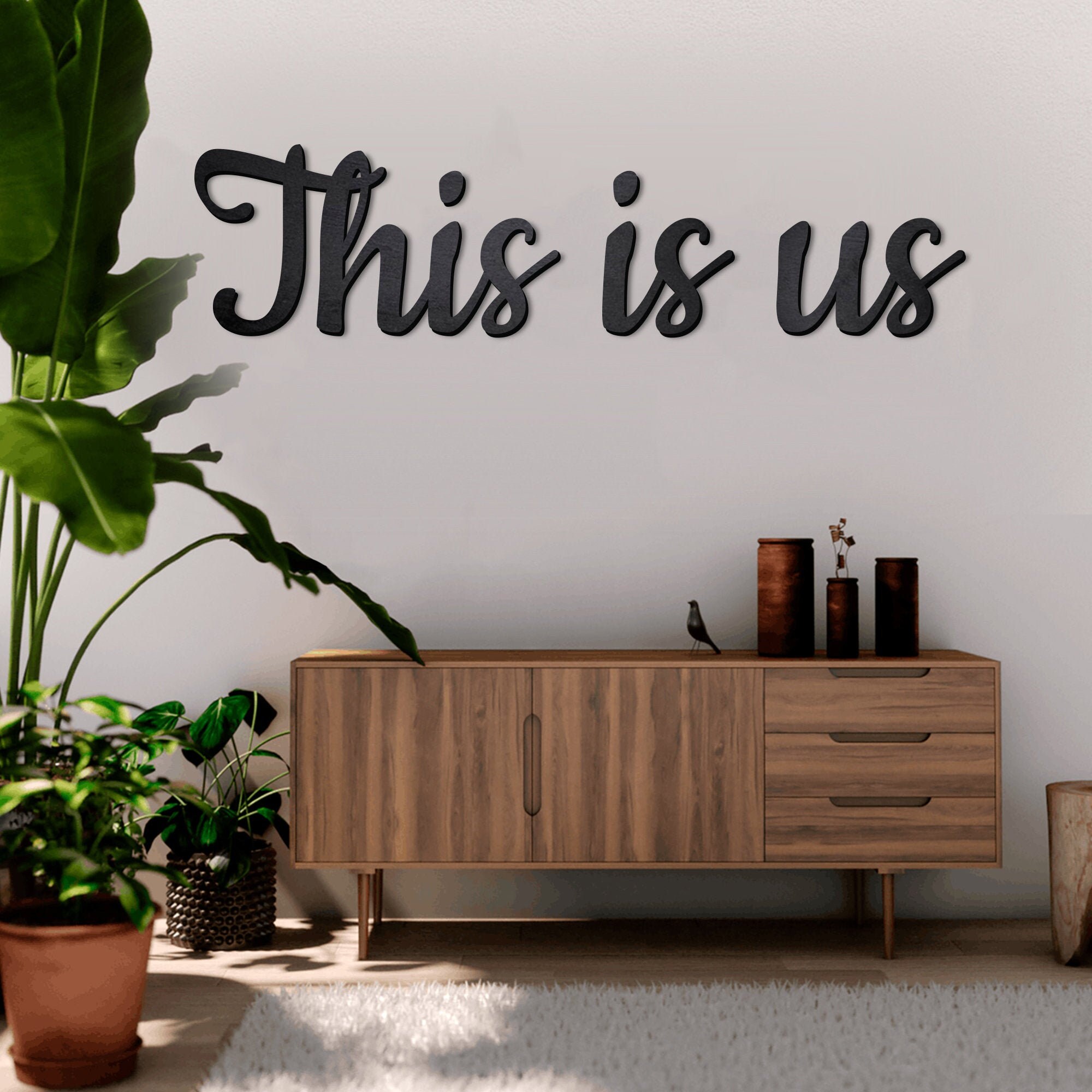 THIS IS US Wood Signthis is Us Wooden Wordthis is Us Sign Etsy