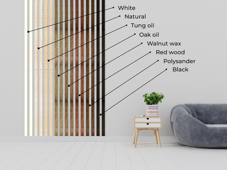 Walnut Wood Slats 3D Wood Panel Wooden Slats for Wall Oak Etsy Canada