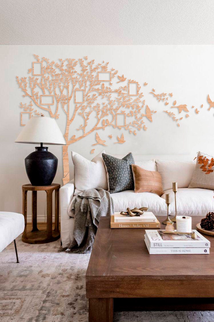 Photo Family Tree, Family Tree Wall Art, Family Tree With Pictures, Big ...