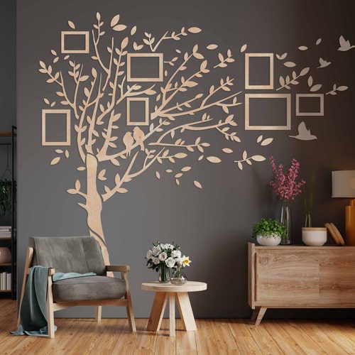 Vertical Garden Fantastic wallpaper Wood and Leaves Wall decor