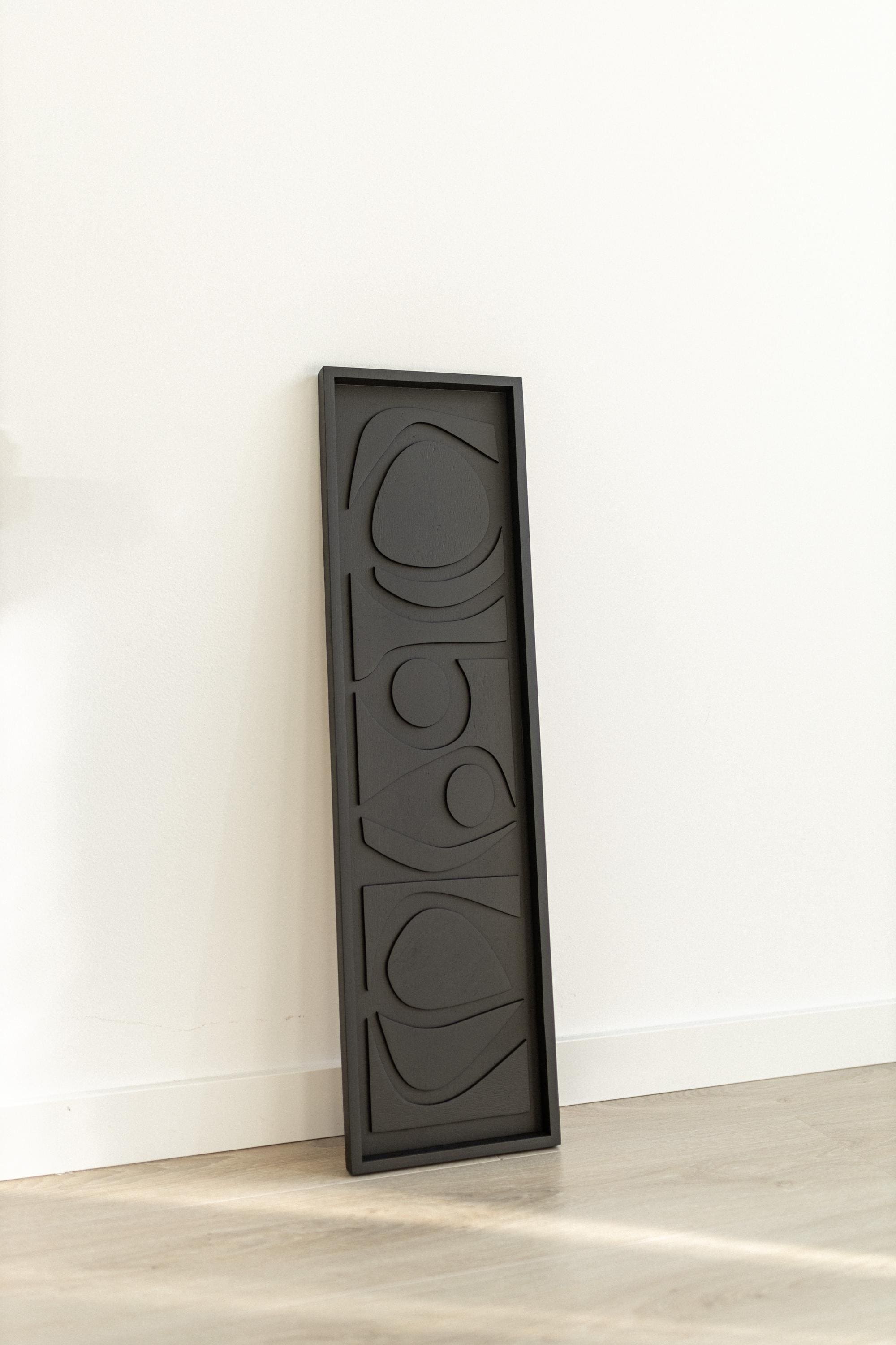 Modern Wood Wall Art Panel | Minimalist Geometric Decor | Abstract ...