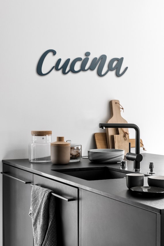 Cucina Kitchen Sign Cucina Sign in Wood Cucina Sign for - Etsy
