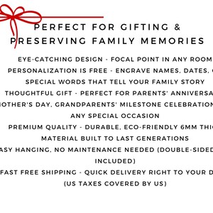 Photo Family Tree, Family Tree Wall Art, Family Tree With Pictures, Big Wooden Family Tree,Large Family Tree Wall Art,Family Tree Wood Frame image 3