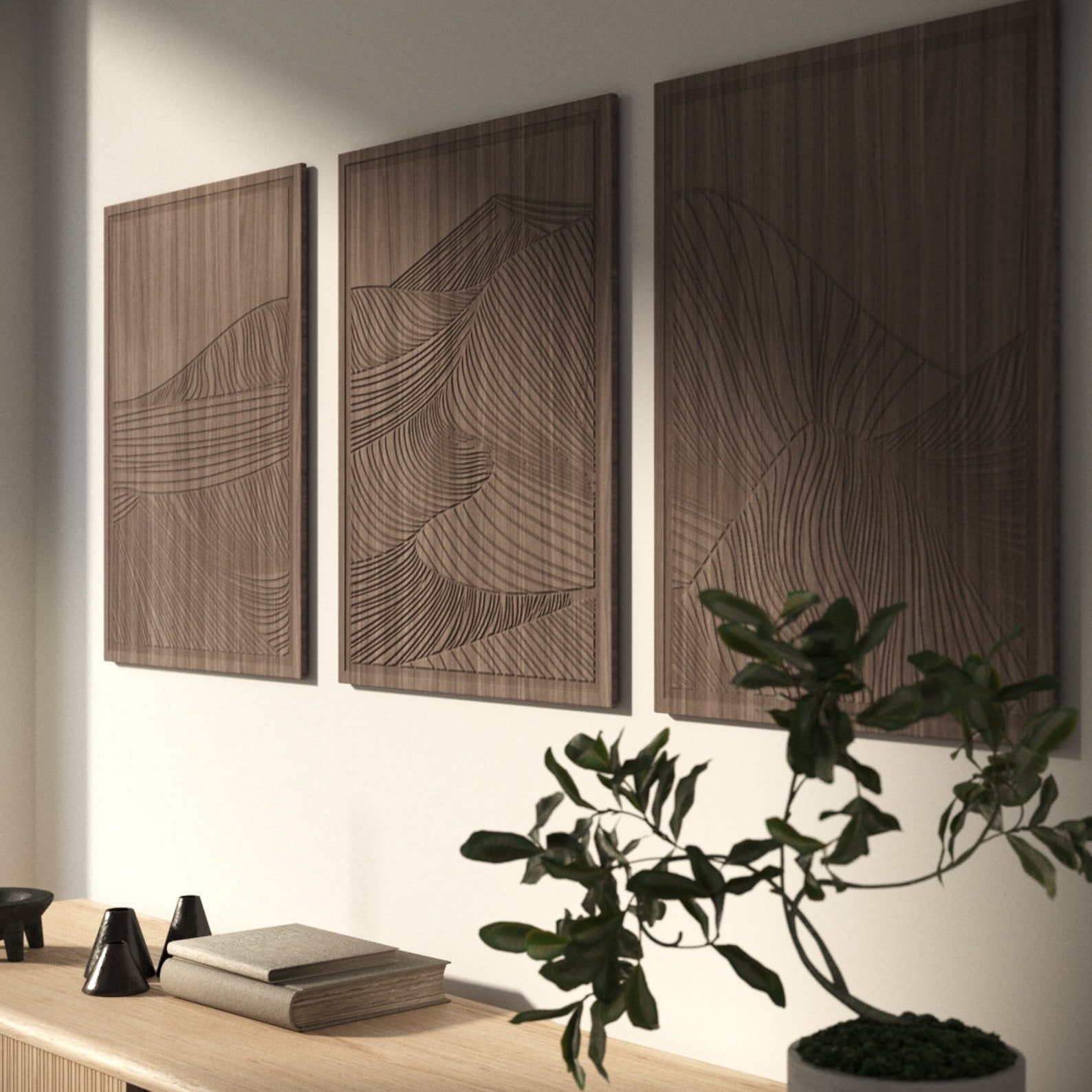 Minimalist Wood Wall Art Extra Large Wood Wall Art Newline - Etsy