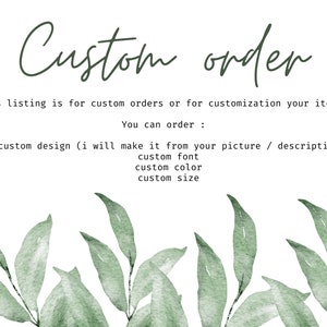 Custom order, Personalized Wood Wall Art, Wood Wall Decor, Custom Color, Custom Size, Custom Design