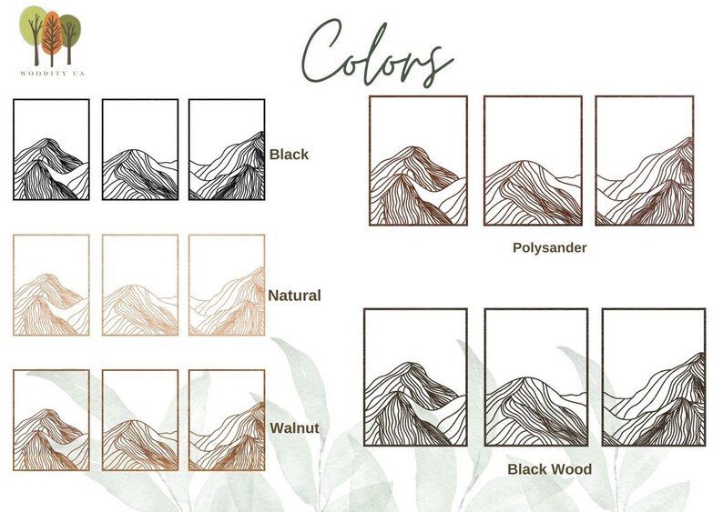 Mountain Wall Art Wood Geometric Mountains Mountain Wall Etsy