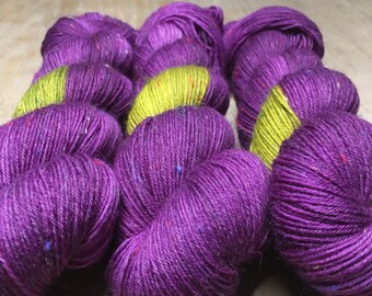 Sock yarn, hand-dyed, GREENLIGHT