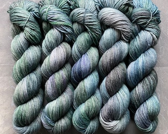 Extra-fine merino yarn, hand-dyed, NORTH SEA