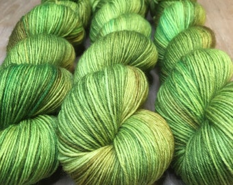 Sock yarn, hand-dyed, PATINA