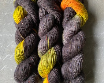 Sock yarn, hand dyed, VULCANO