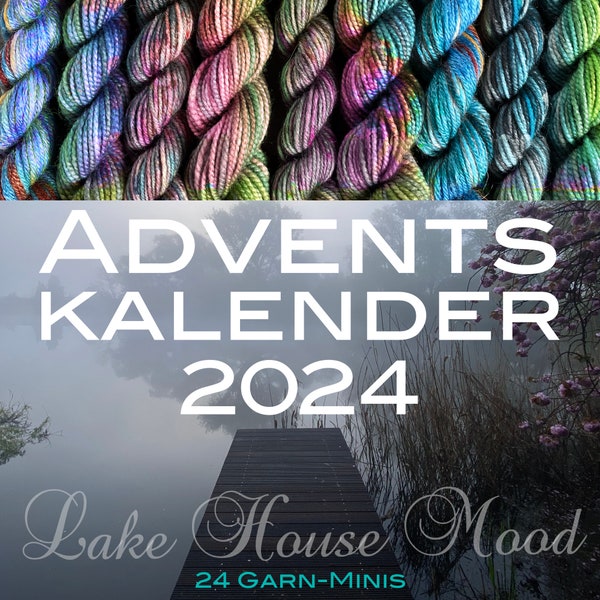 Garen adventskalender met 24 mini's “Lake House Mood” (totaal 480 g)