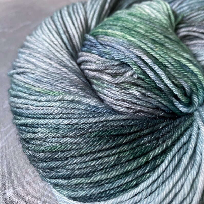 Extra-fine merino yarn, hand-dyed, NORTH SEA image 8