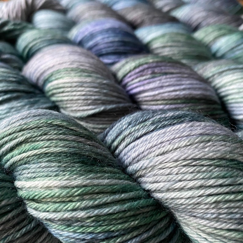 Extra-fine merino yarn, hand-dyed, NORTH SEA image 5