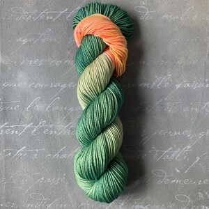 Silk yarn, hand dyed, IN THE PARK image 3
