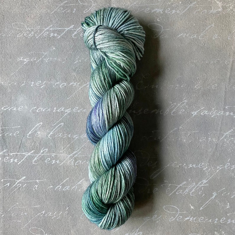 Extra-fine merino yarn, hand-dyed, NORTH SEA image 4