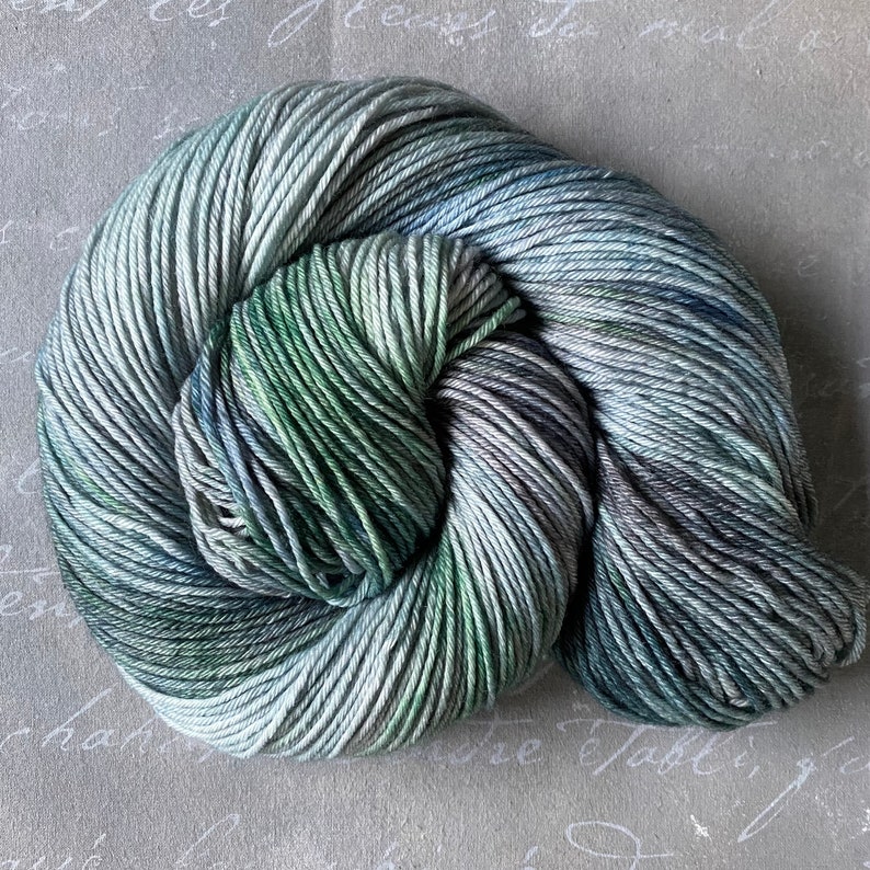 Extra-fine merino yarn, hand-dyed, NORTH SEA image 2