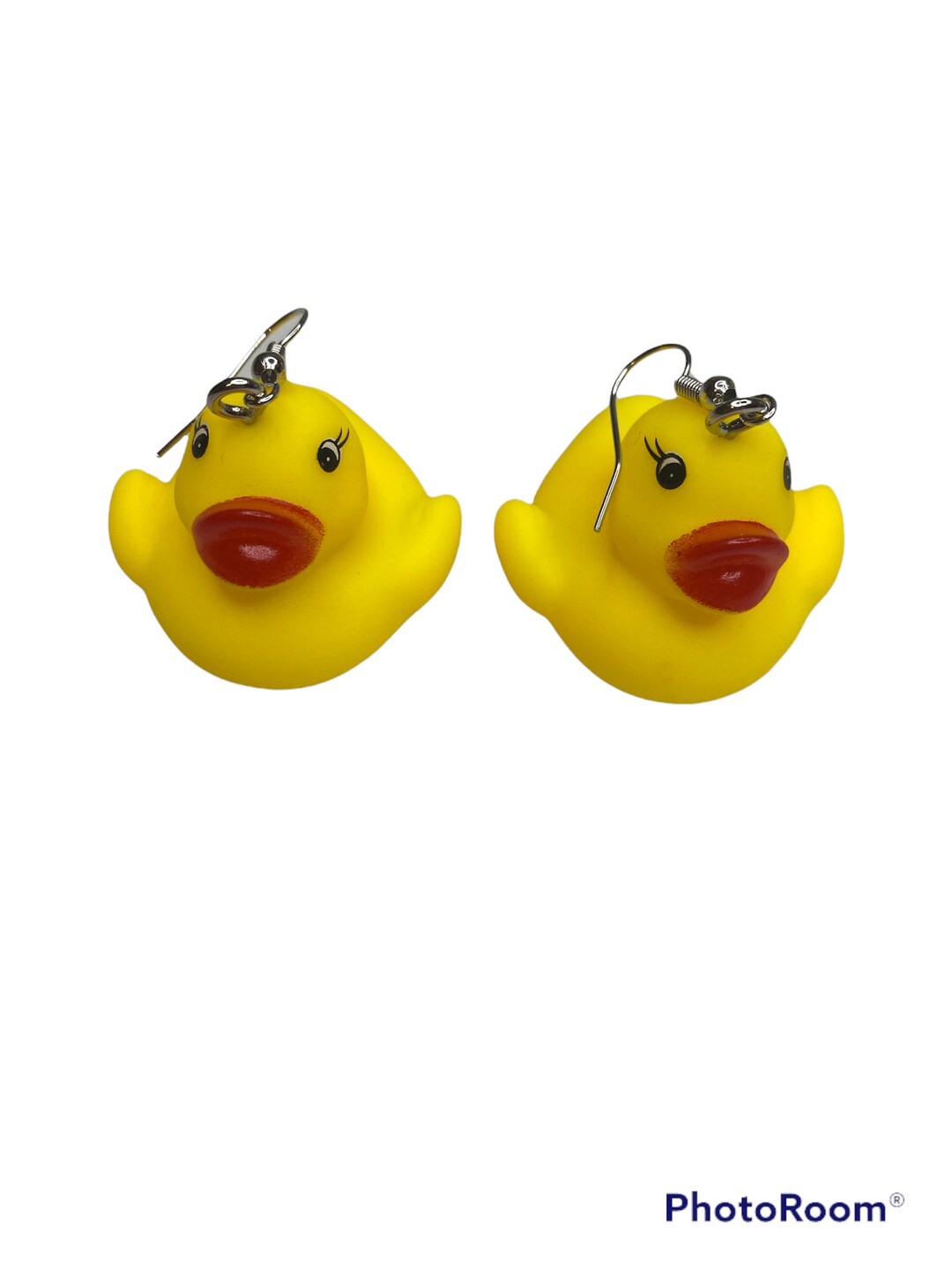 Mini Rubber Duckies / Squeek Earrings / Bath Toys / Quirky Earrings