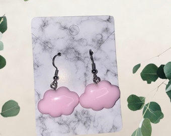 Colorful Cloud Earrings, Silver Cloud Earrings, Cloud Earrings, Nature Earrings, Science Earrings, Cloud Gifts, Cloud Jewelry, Sky Earrings