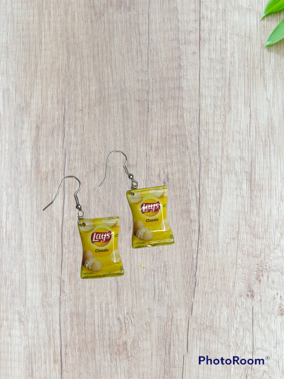 Potato Chip Earrings / Lays Potato Chips Mini Food Earring / Kawaii Earrings / Novelty Earrings
