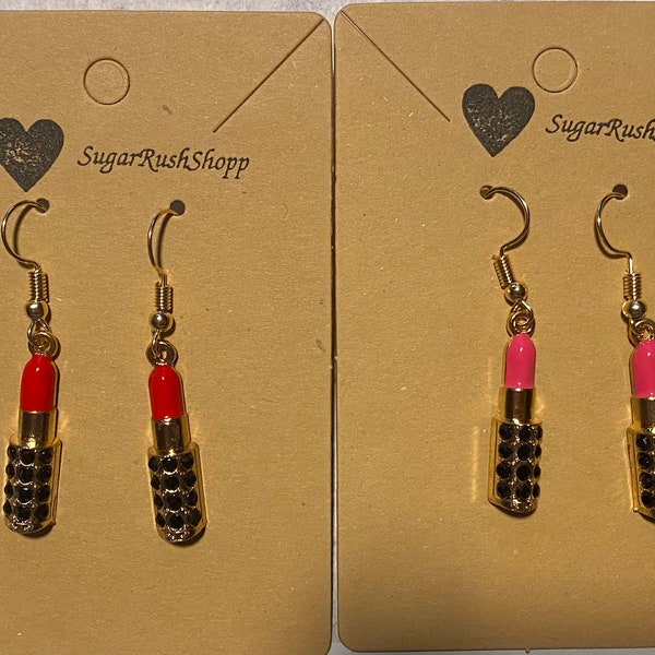 Cute Lipstick earrings