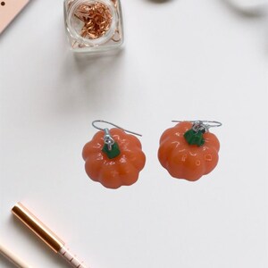 Cute Halloween 3D pumpkin earrings