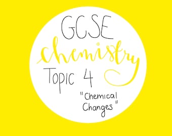 Notas de revisión de química de GCSE / Tema 4: Cambios químicos