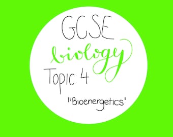 Notas de revisión de biología de GCSE / Tema 4: bioenergética