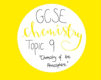 Notas de revisión de química de GCSE / Tema 9: Química de la atmósfera