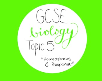Notas de revisión de biología de GCSE / Tema 5: Homeostasis