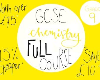 Apuntes de repaso del curso completo de Química GCSE