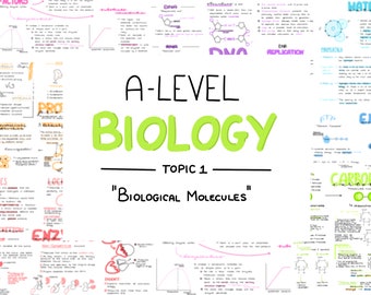Apuntes de Biología de nivel A - Tema 1 "Moléculas biológicas"
