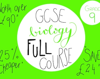 Apuntes de repaso del curso completo de Biología GCSE
