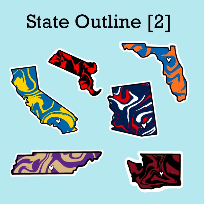 CUSTOM College Stickers | Etsy
