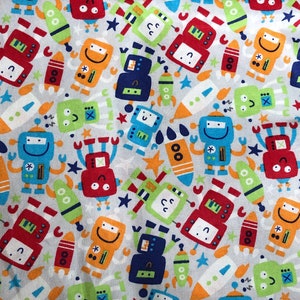 Robots -  Washable, Adjustable Face Mask - adjustable nose and ear loops
