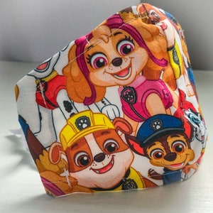 Paw Patrol Face Mask adjustable nose and ear loops image 2