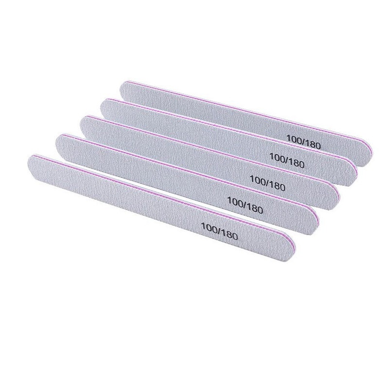 Professional Straight Nail File 100/180 Grits Nail File Art Etsy