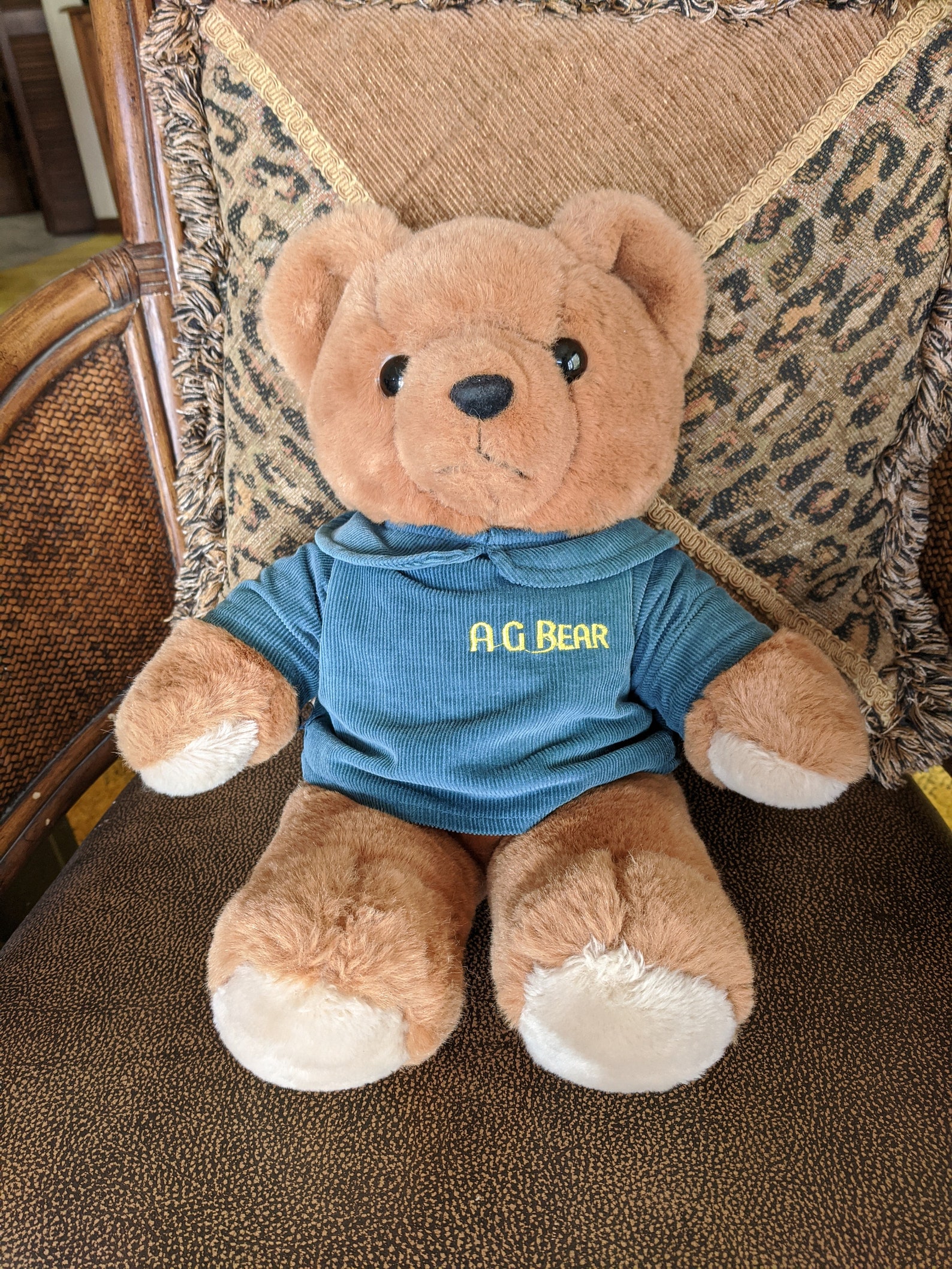 1985 AXLON AG Bear talking plush bear w/ working voice box Etsy