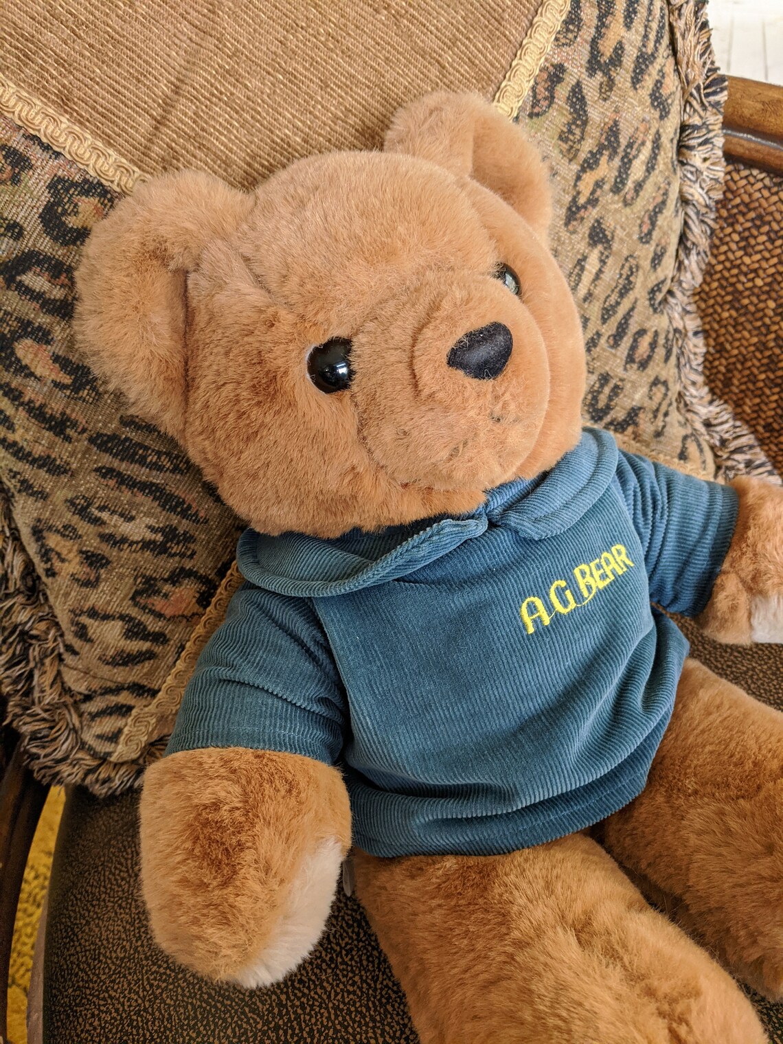 1985 AXLON AG Bear talking plush bear w/ working voice box Etsy