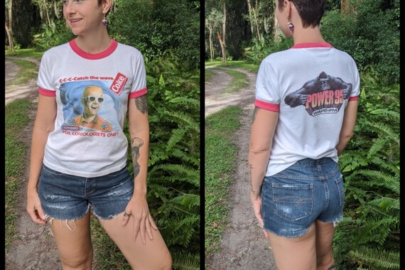 1980's Max Headroom Coca Cola WAPE-FM t-shirt