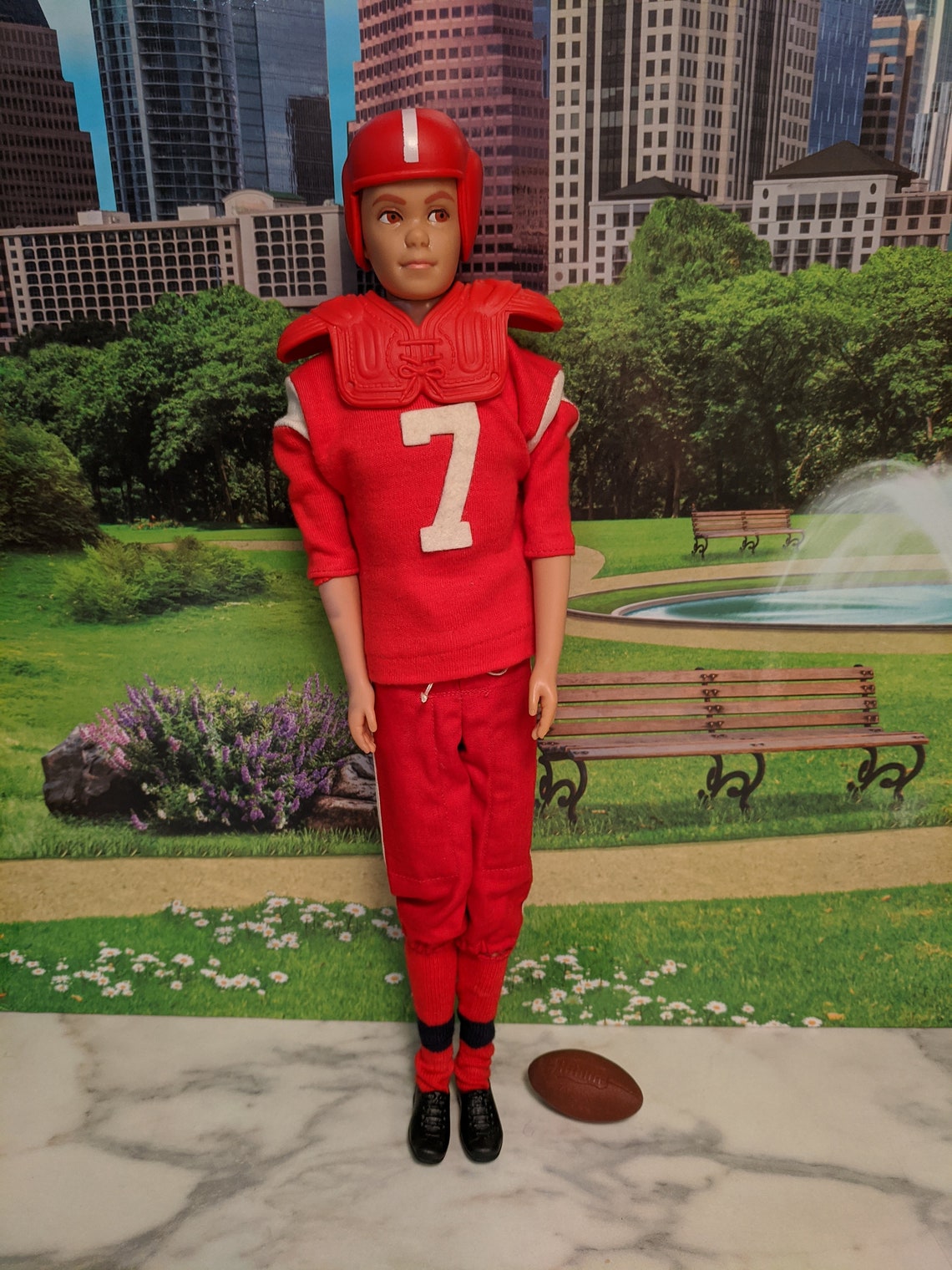 ken doll football uniform